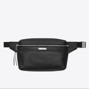 YSL men’s marsupio leather belt bag